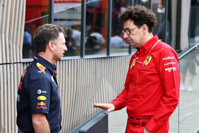 Mattia Binotto, Christian Horner, Ferrari, Red Bull, racingline