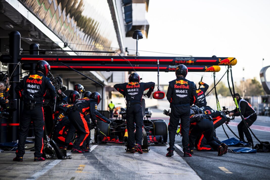 Red Bull Racing pitstop