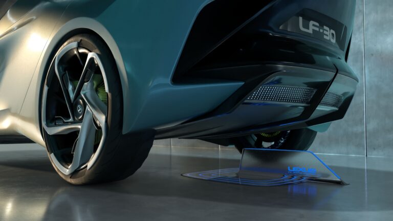 A Lexus elektromos koncepcióautója Goodyear abroncsokon száguld
