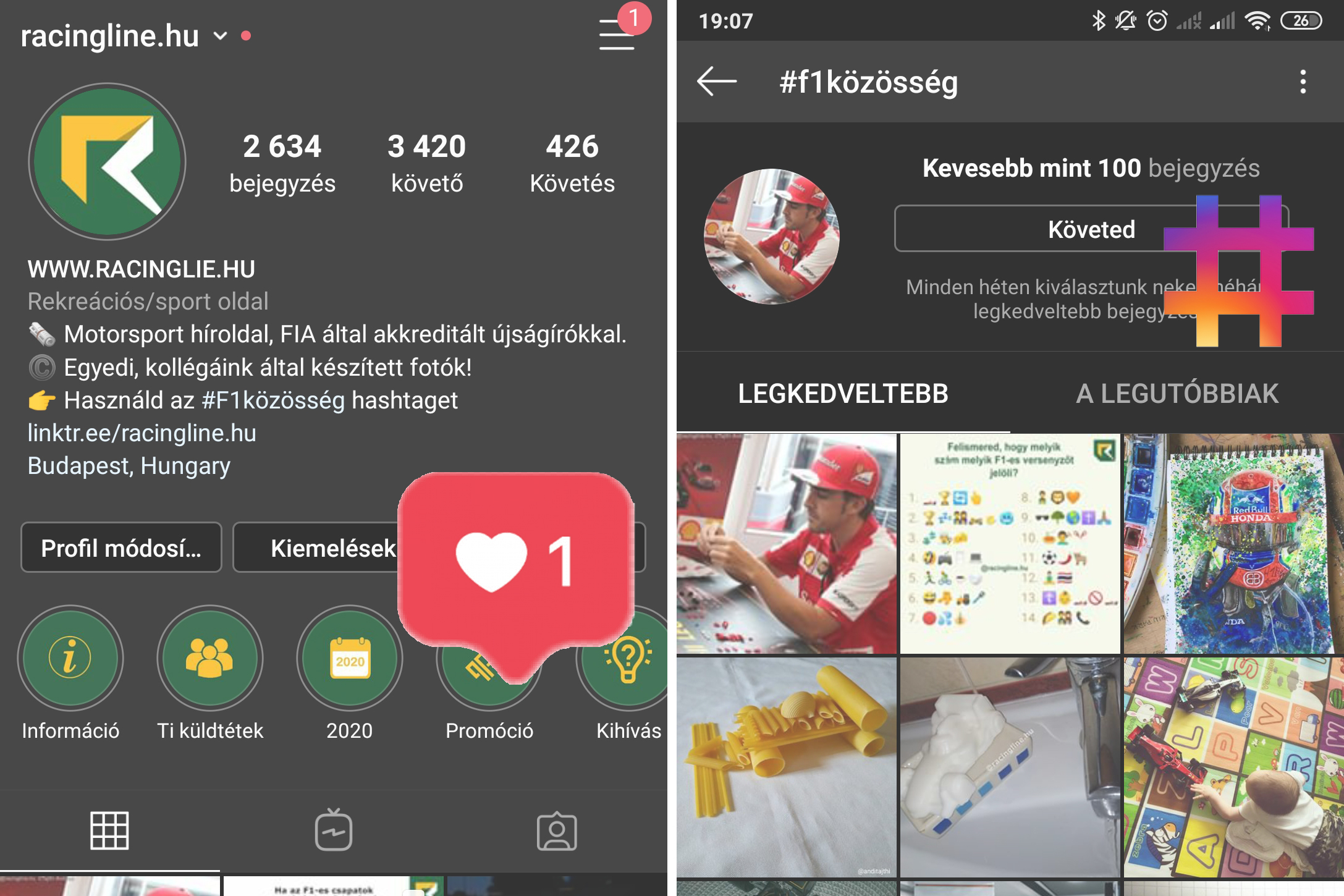 Íme a Racingline.hu Instagramos kezdeményezése!