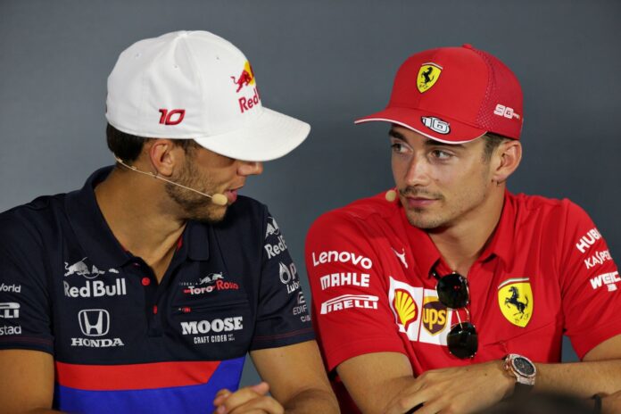 Pierre Gasly, Charles Leclerc, racingline