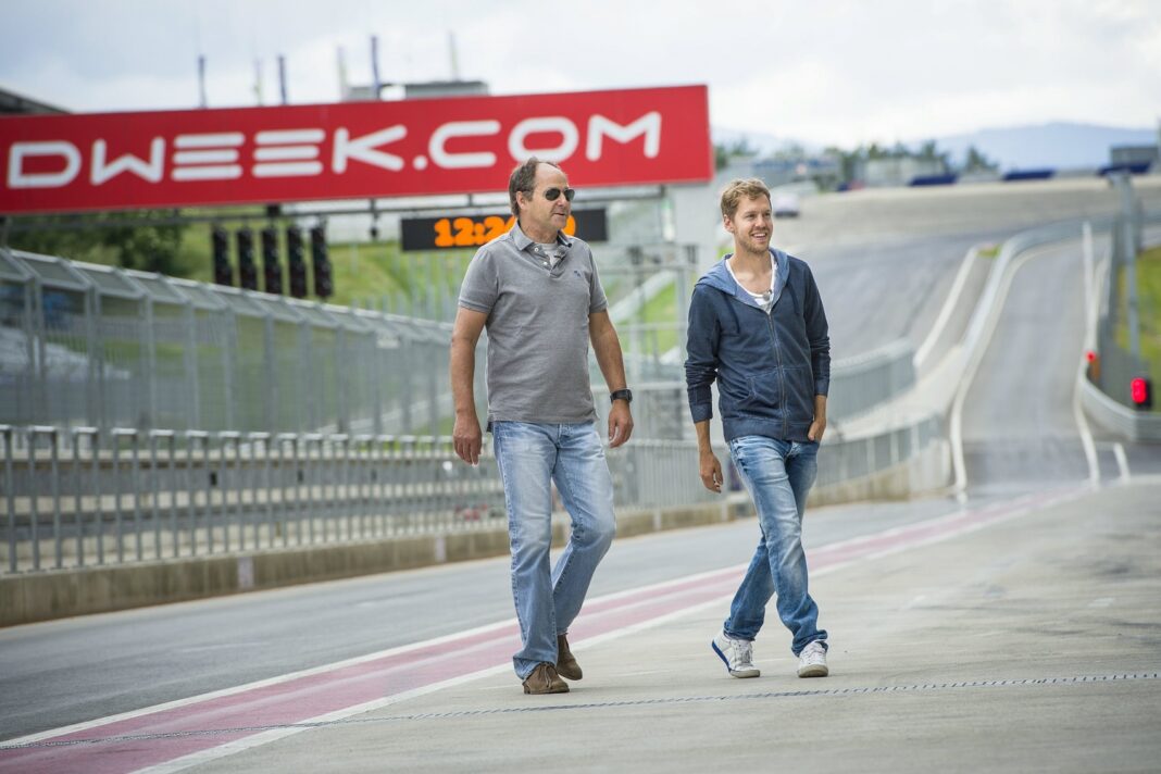 Sebastian Vettel, Gerhard Berger, racingline.hu