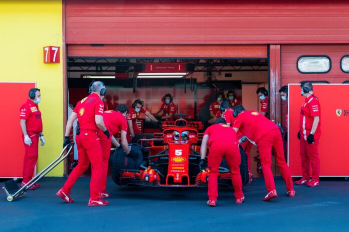 Sebastian Vettel, Ferrari, racingline