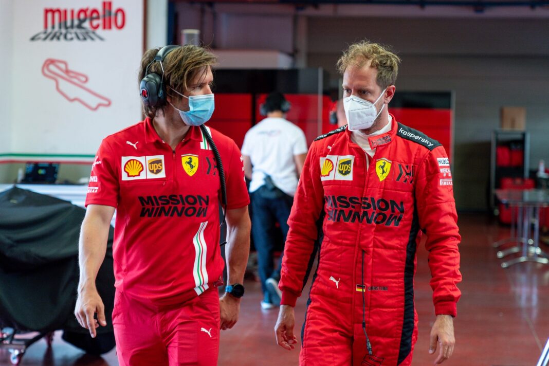 Sebastian Vettel, Antti Kontsas, Ferrari, racingline