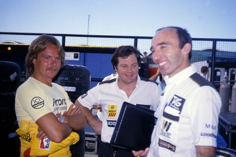 Keke Rosberg, Frank Williams, Patrick Head, racingline.hu