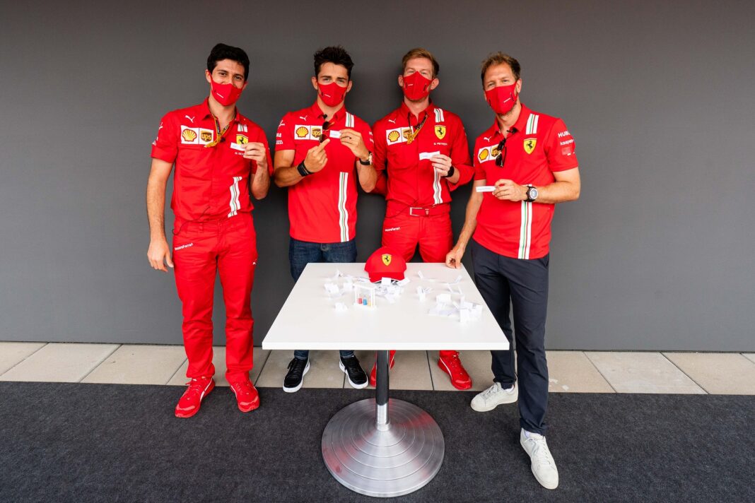 Charles Leclerc, Sebasitan Vettel, Ferrari, racingline
