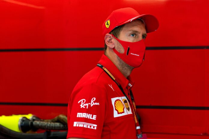 Sebastian Vettel, Ferrari, racingline
