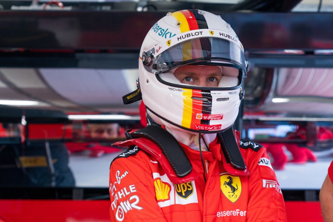 Sebastian Vettel, Ferrari, racingline