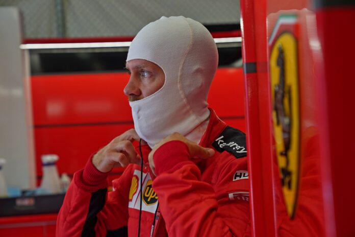 Sebastian Vettel, Ferrari, racingline
