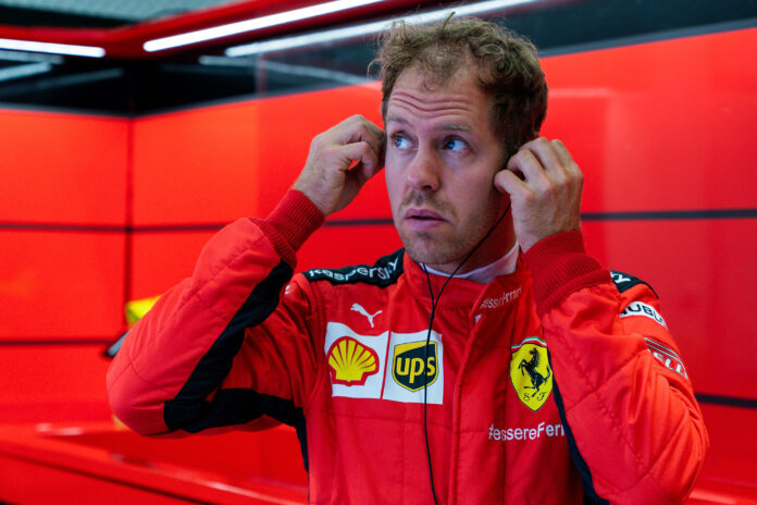 Sebastian Vettel, Ferrari, racingline