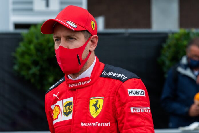Sebastian Vettel, Ferrari, racingline