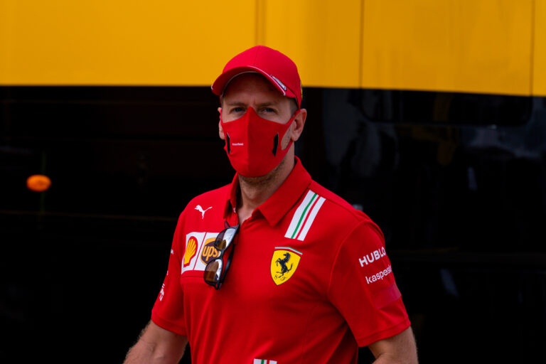 Sebastian Vettel, Ferrari, racingline