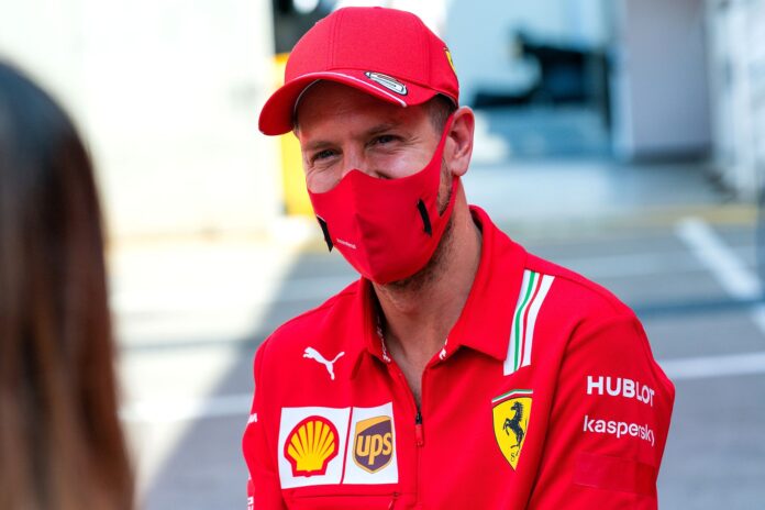 Sebastian Vettel, Ferrari, racingline