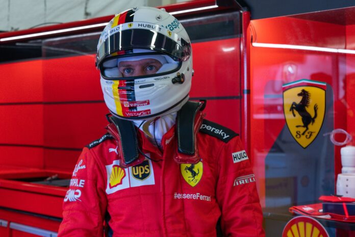 Sebastian Vettel, Ferrari, racingline