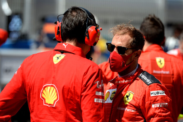Sebastian Vettel, Ferrari, racingline