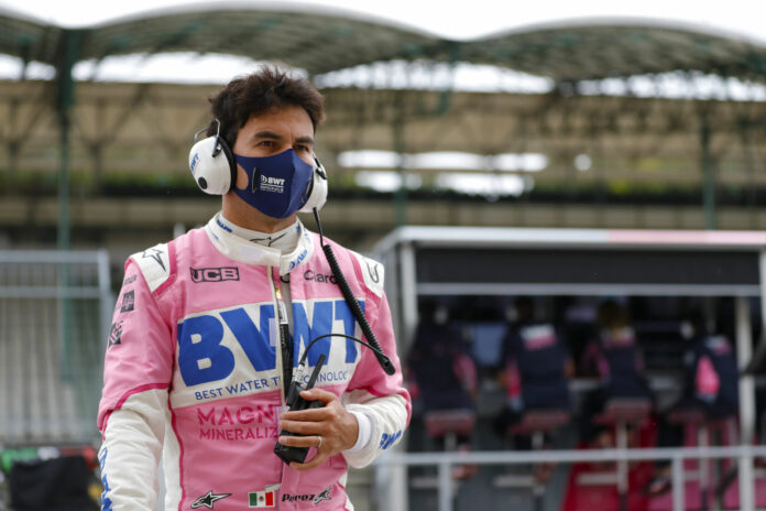 Pérez, racingline