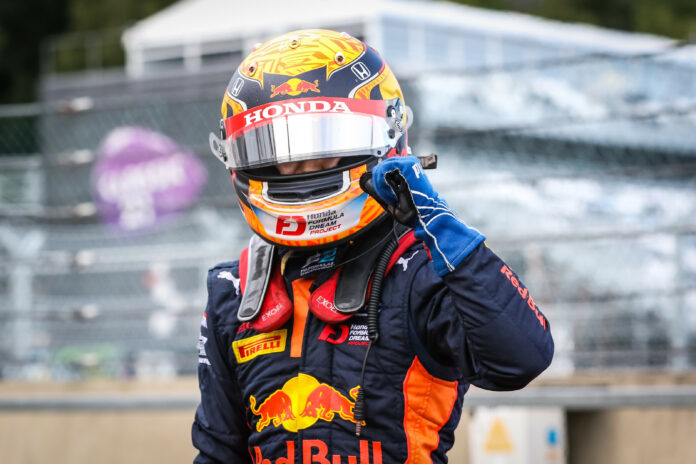 Tsunoda, racingline