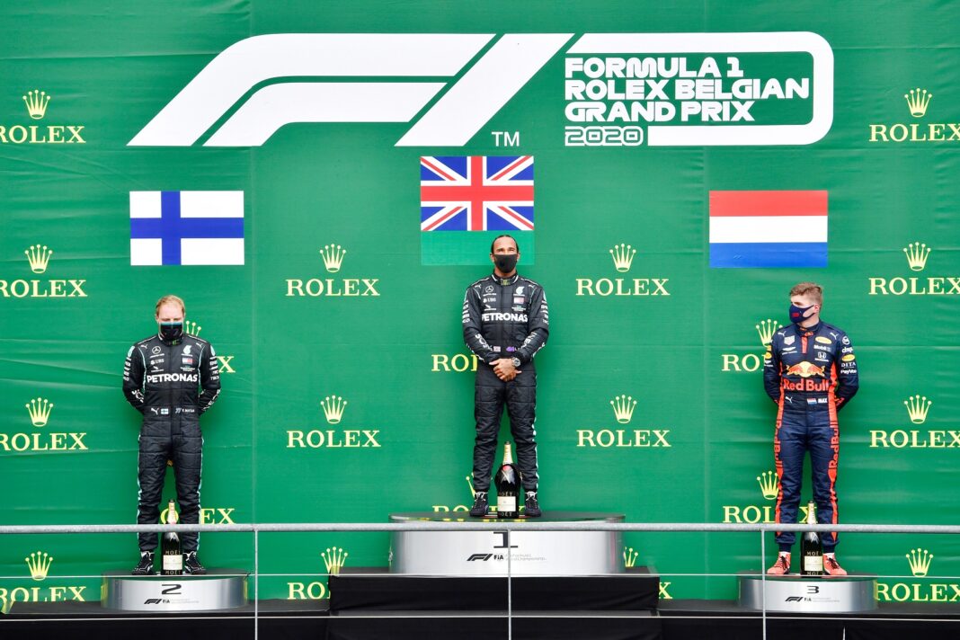 Hamilton, Bottas, Verstappen, pontversenyek
