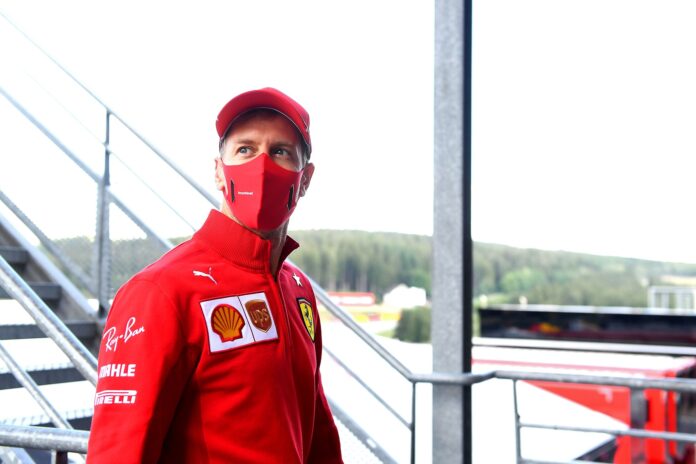 Sebastian Vettel, Ferrari, racingline