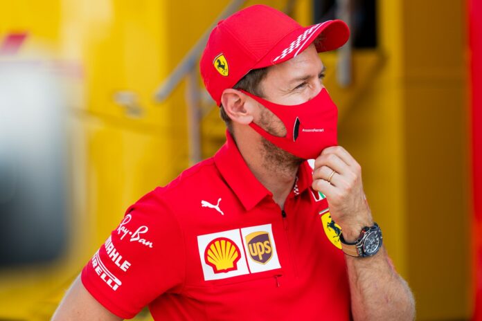 Sebastian Vettel, Ferrari, racingline