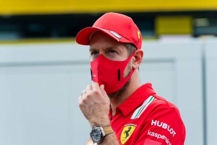 Sebastian Vettel, Ferrari, racingline