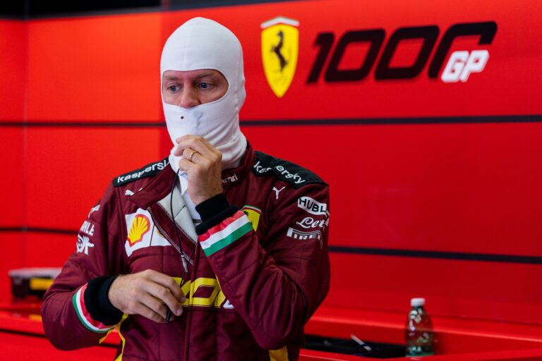 Sebastian Vettel, Ferrari, racingline