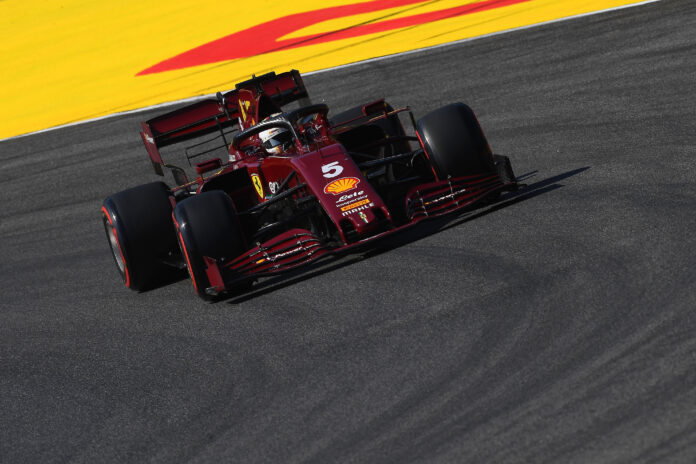 Sebastian Vettel, Ferrari, racingline