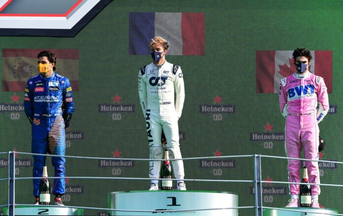 Gasly, Sainz, Stroll, Monza, F1
