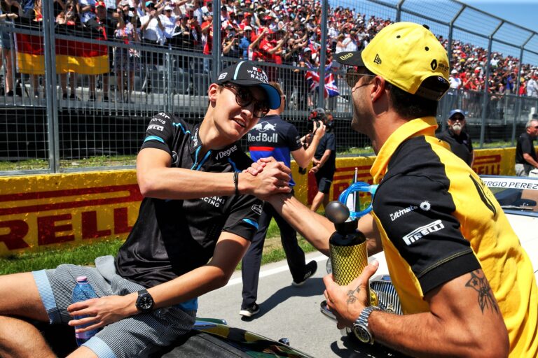 George Russell & Daniel Ricciardo, racingline.hu