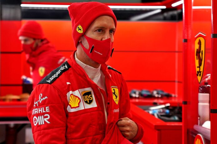 Sebastian Vettel, Ferrari, racingline