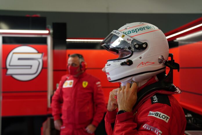 Sebastian Vettel, Ferrari, racingline