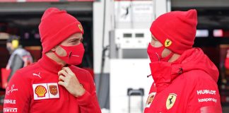 Charles Leclerc, Sebastian Vettel, Ferrari, racingline