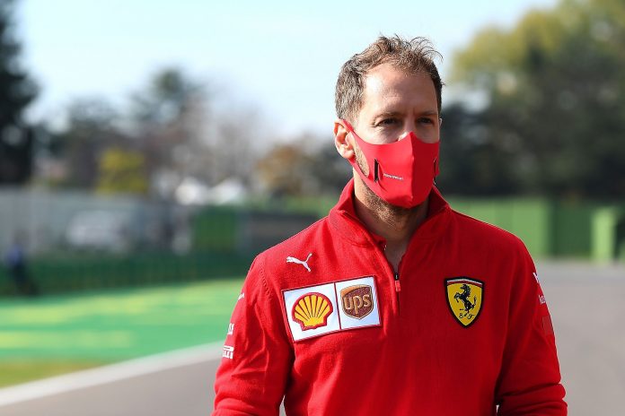 Sebastian Vettel, Ferrari, racingline