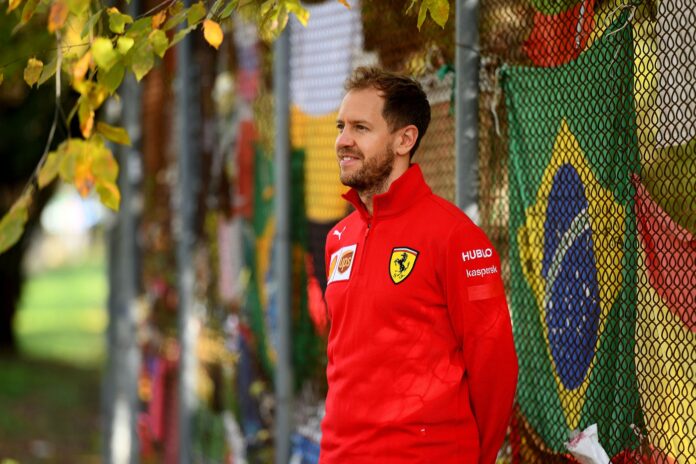 Sebastian Vettel, Ferrari, racingline