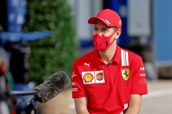 Sebastian Vettel, Ferrari, racingline