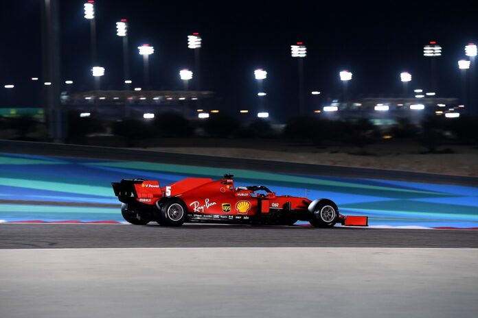 Sebastian Vettel, Ferrari, racingline, kutya