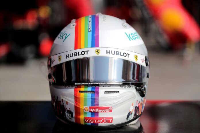 Sebastian Vettel, Ferrari, racingline