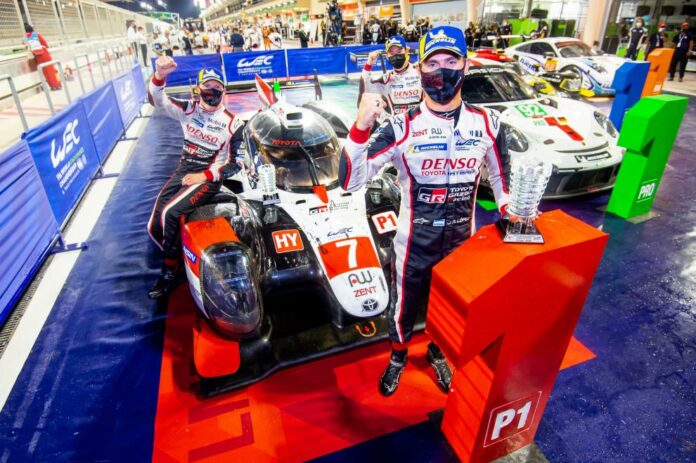 Mike Conway, Kamui Kobayashi, José María López, Toyota, WEC, racingline.hu