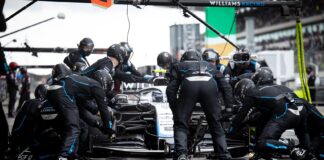Williams Racing, boxkiállás, racingline.hu