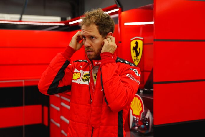Sebastian Vettel, Ferrari, racingline