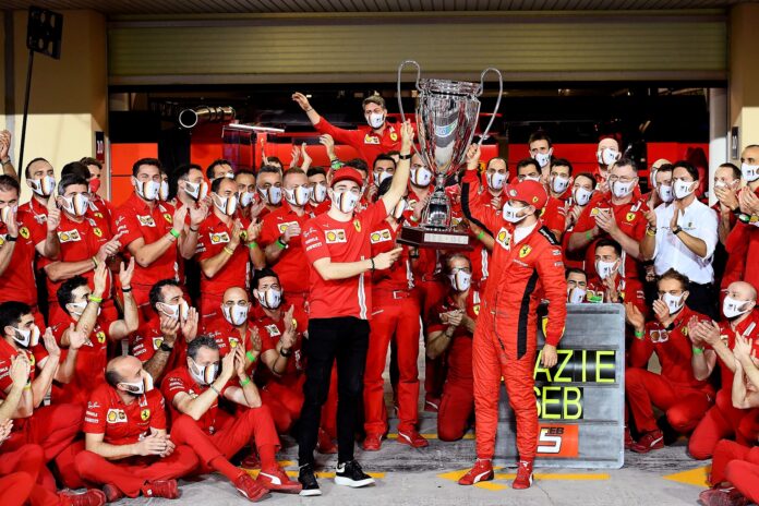 Sebastian Vettel, Charles Leclerc, Ferrari, racingline