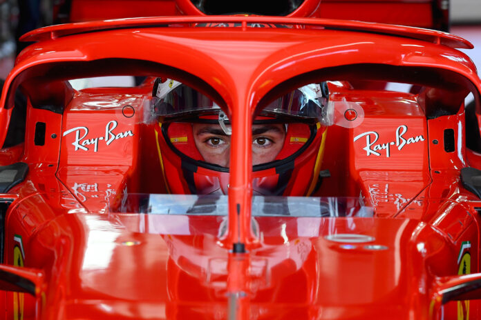 Sainz, Ferrari, racingline