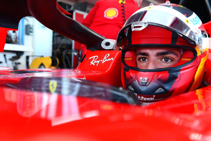 Sainz, Ferrari, racingline