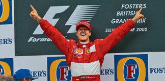 Schumacher, racingline