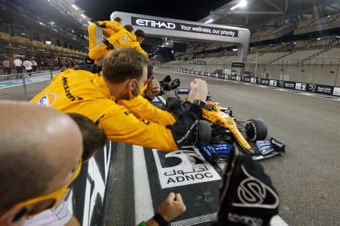 Lando Norris, McLaren, racingline