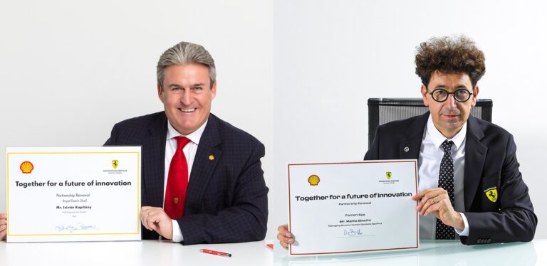 A Shell és a Scuderia Ferrari megújítja innovációs együttműködését a motorsport jövője érdekében