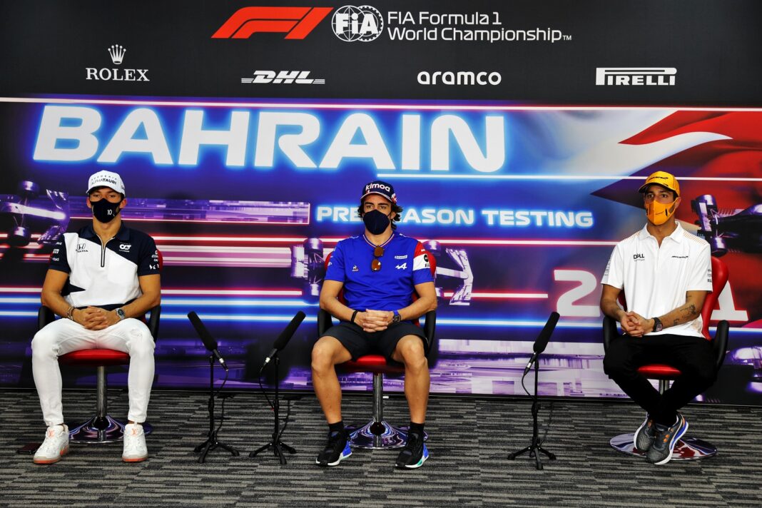 Gasly, Alonso, Ricciardo, f1