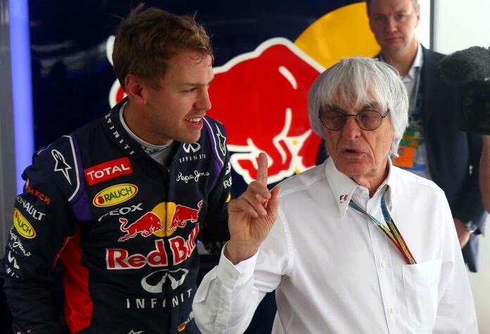 bernie ecclestone, sebastian vettel