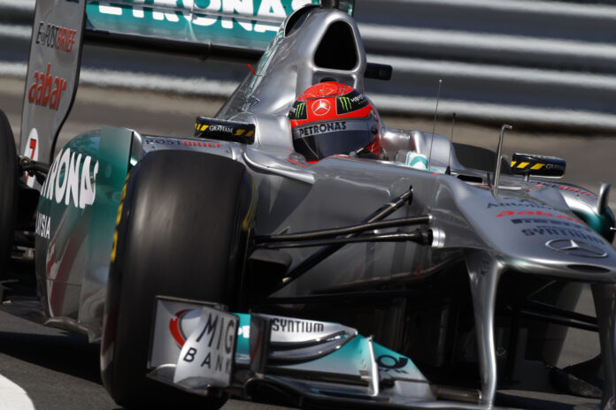 Schumacher, racingline