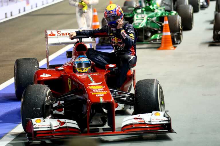 Mark Webber & Fernando Alonso, racingline.hu